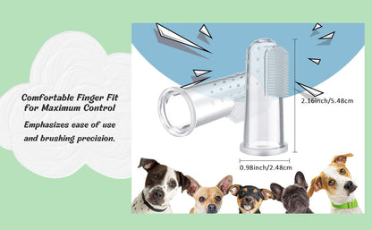 Slow Feeder Insert for Dog Bowl with Suction Cups – Anti-Choke Silicone Design Fits Most Dog Bowls – Includes 3 Finger Toothbrushes for Puppy & Pet Dental Care – Blue, Pink, Black Color