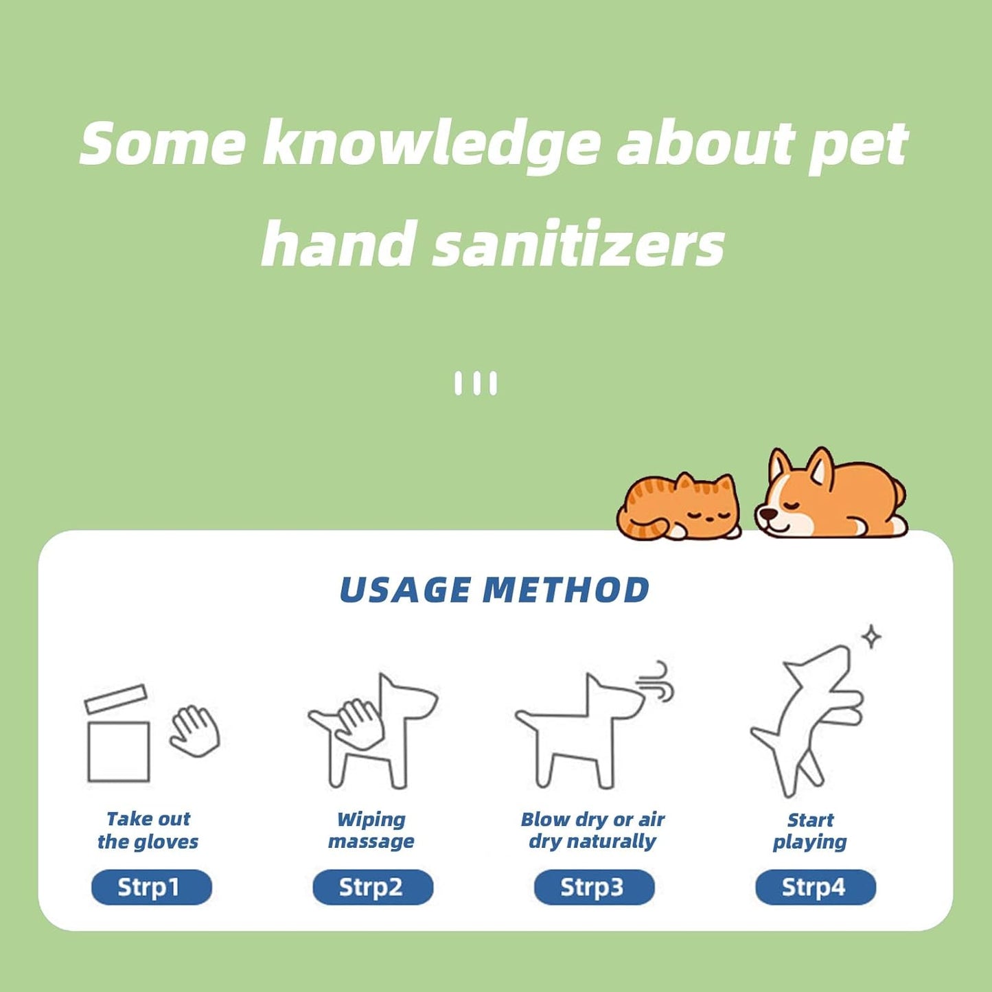 Pet Glove Wipes for Dogs 6 PCS, Disposable Dog Bathing Gloves for Paws, Face, Butt, and Body, Pet Cleaning Wipes Deodorizing & Hypoallergenic, Rinse Free Grooming Wipes for Cats & Puppies