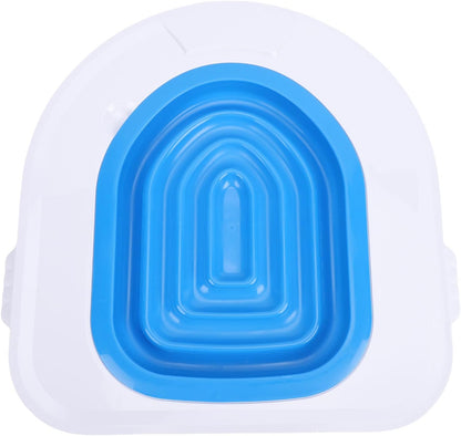 GLOGLOW Cat Toilet Training Kit Adjustable Step Design Non Slip Silicone Base Cat Toilet Litter Tray for Pet Cleaning and Defecation, Modular Trainer for Pet Cleaning and