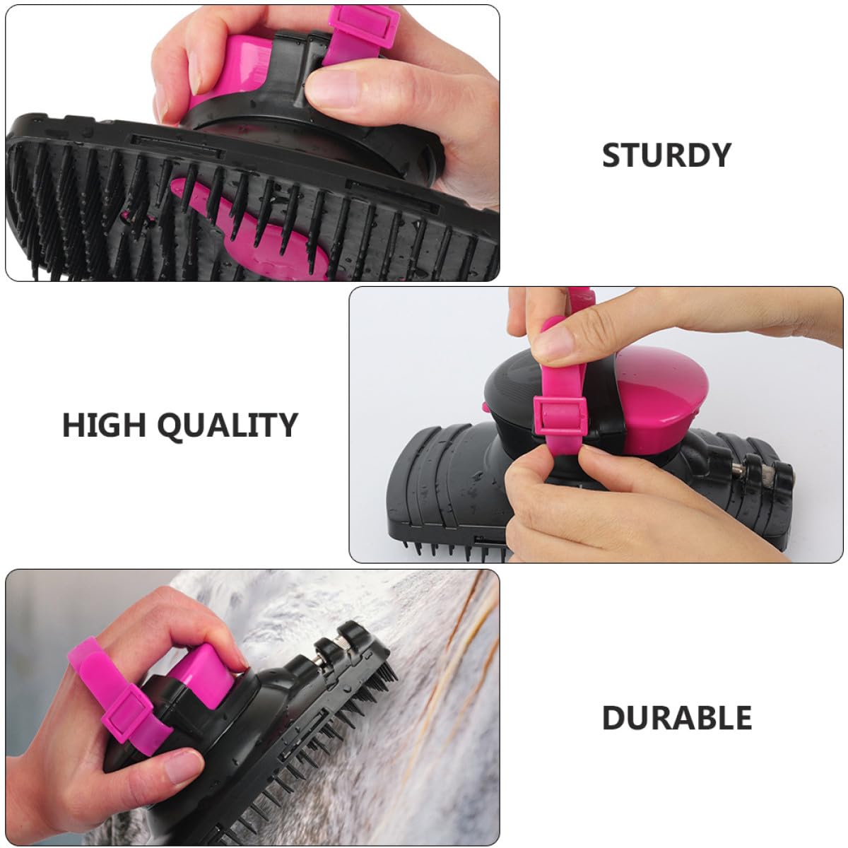 Horse Grooming Brush and Horse Hair Cleaning Brush Plastic Material Practical Bathing Tool for Maintenance and Sensitive Skin Grooming Supplies