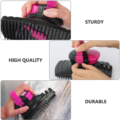 Horse Grooming Brush and Horse Hair Cleaning Brush Plastic Material Practical Bathing Tool for Maintenance and Sensitive Skin Grooming Supplies