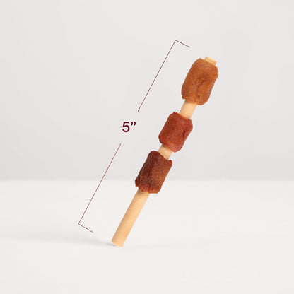 SmartBones Smart Kabobz, Treat Your Dog to a Rawhide-Free Chew Made With Real Chicken, Pork and Duck 18 Count (Pack of 1)