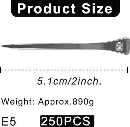 250pcs E5 Horseshoe Nails 2 Inch Stainless Steel Horseshoe Nails Nails Horse Hoof Nails Horseshoe Tools for Stained Glass,Horse Training Equestrian Sports