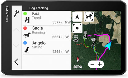 Garmin DriveTrack™ 72, Dog Tracking GPS Navigator, 7-inch Touch Screen, Pair to Your Garmin Handheld and Track Up to 20 Dogs