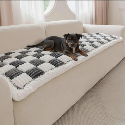 Pet Bed Mat (Grey and White)