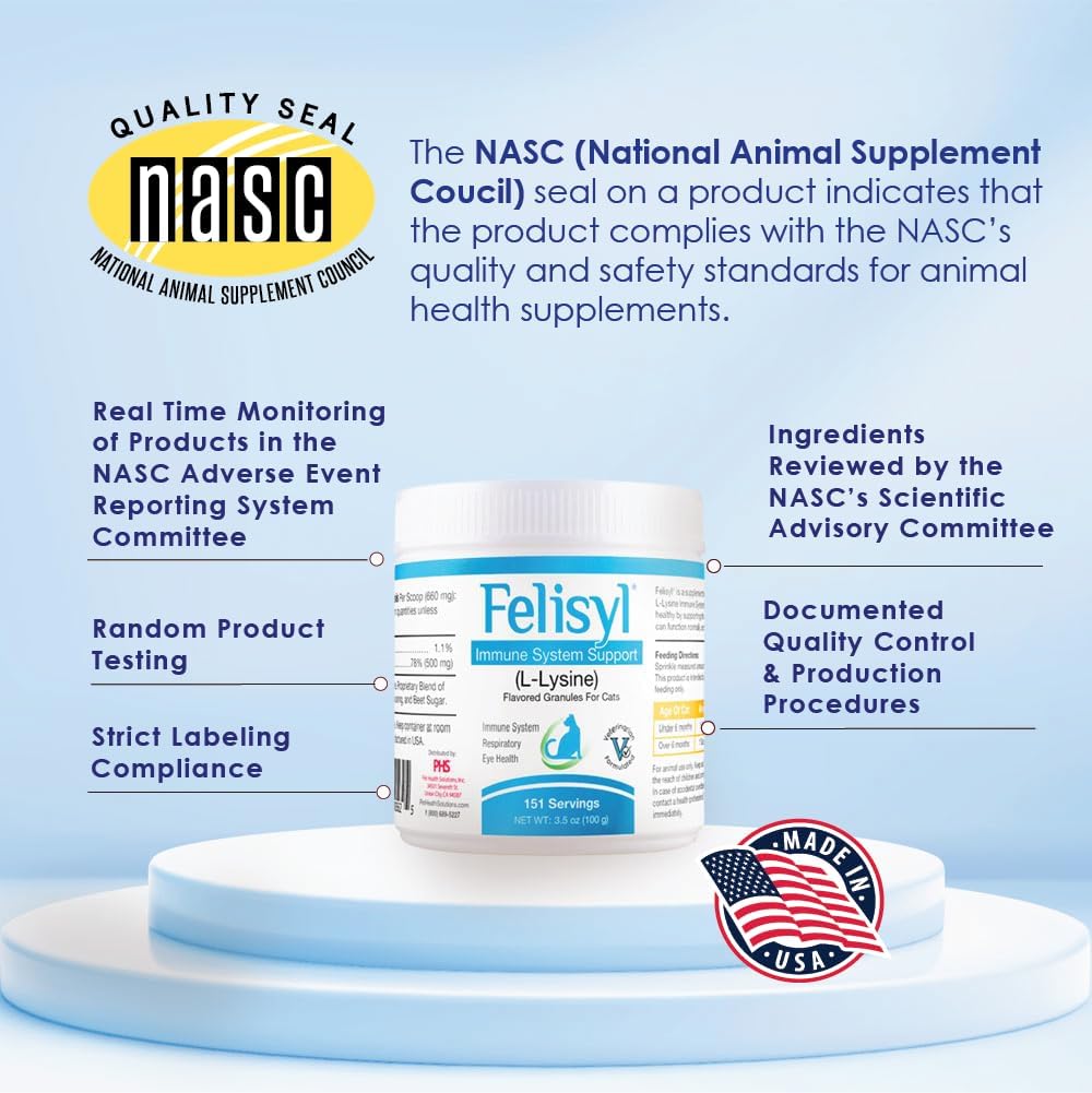 Felisyl Immune System Support(L-Lysine) Granules for Cats 3.5oz(100g)