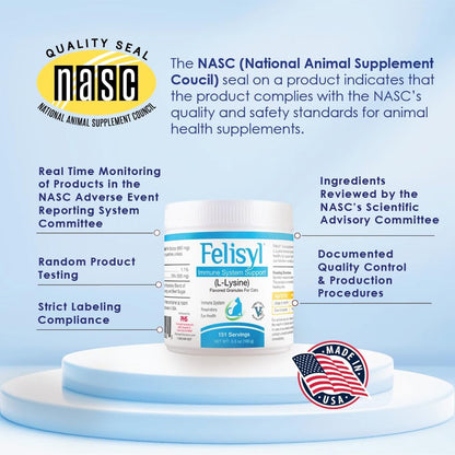 Felisyl Immune System Support(L-Lysine) Granules for Cats 3.5oz(100g)