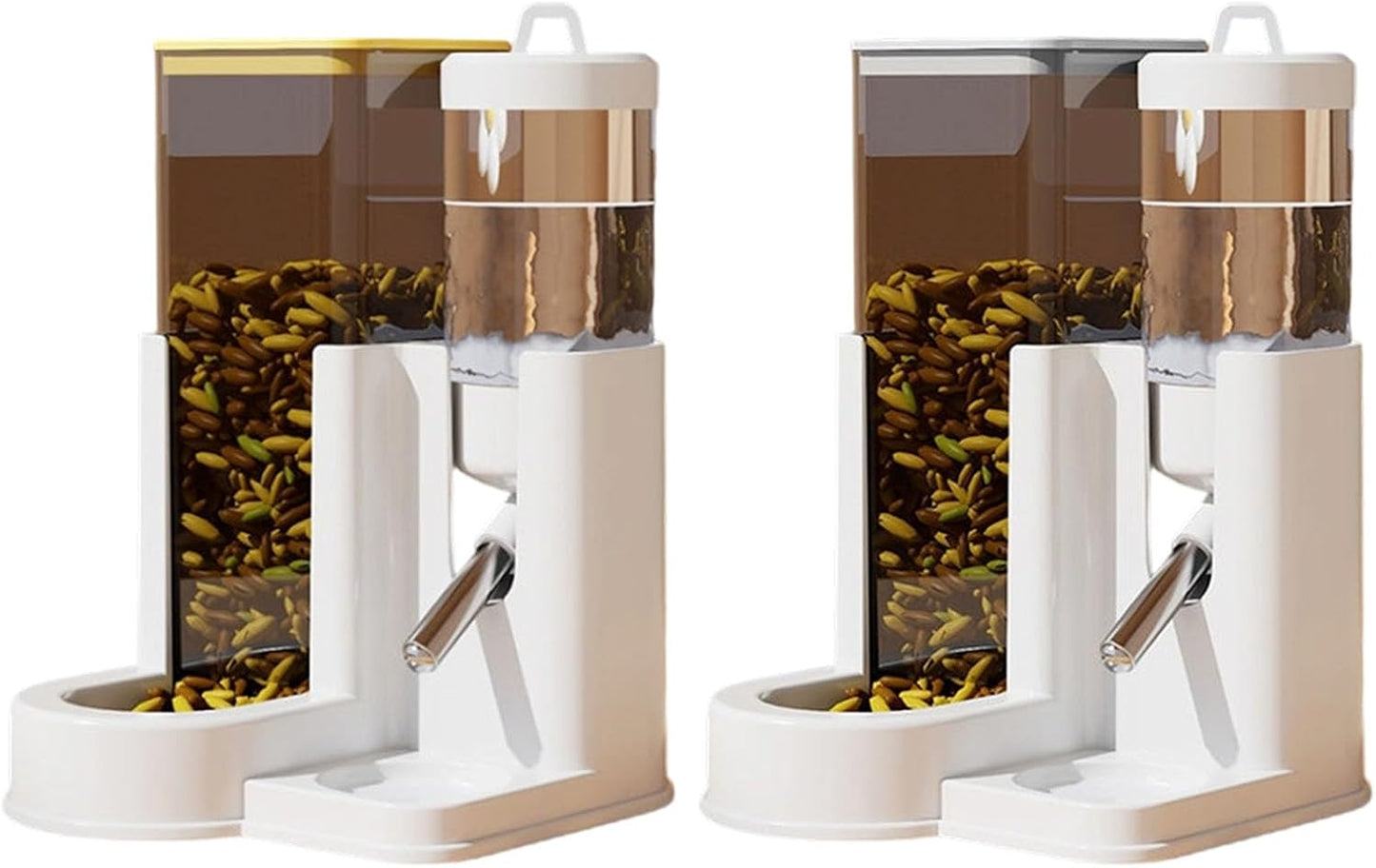 Transparency Automatic Hamster Feeder Water Dispenser Food and Water for Small Animal Easy Designs Hamster for Home Use