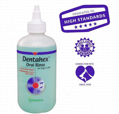 Vetoquinol Dentahex Pet Oral Hygiene Rinse, 8oz