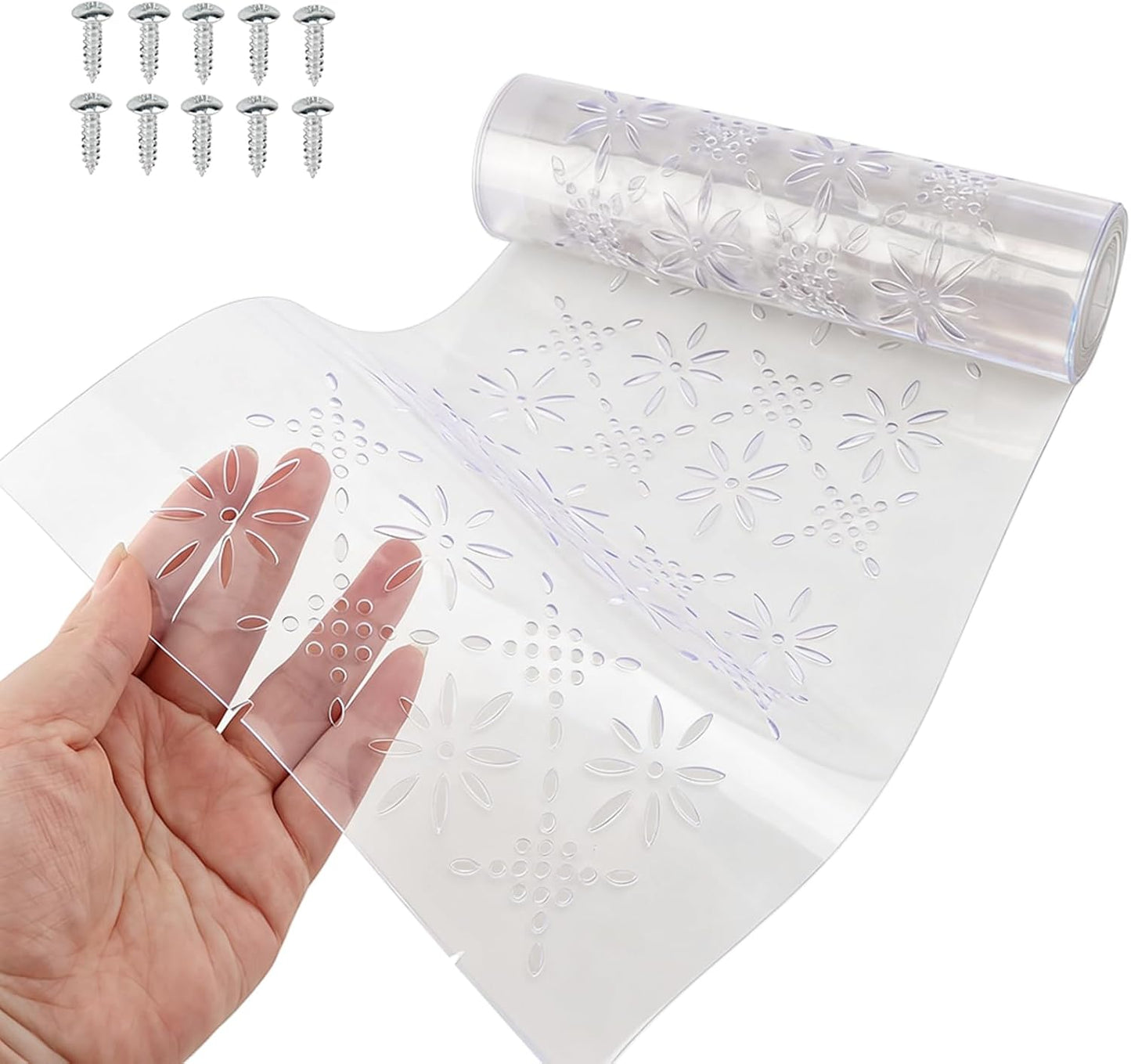 7.87 in x 5.9ft Dog Door Replacement Flaps, Plastic Vinyl Door Strips, Doghouse or Kennel Doors Flap, Transparent Dog House Doors Flap Strips for DIY Cat or Dogs