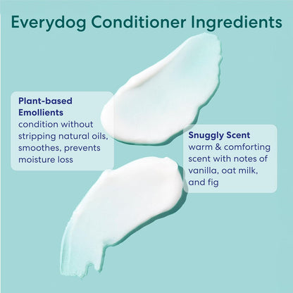 Floof by Brodie Everydog Nourishing Dog and Cat Conditioner for All Coat Types, Moisturizing and Detangling with Aloe, Oat Milk, Plant Based Emolients for Shiny Soft Smooth Coat (16 oz)