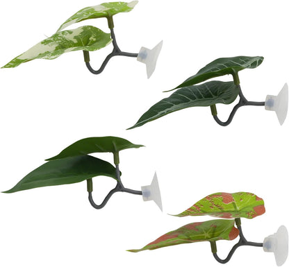 4 Pcs Betta Fish Leaf Pad, Spawning Grounds Breeding Resting Bed, Natural Habitat Pad for Beta Resting/Spawning Grounds/Aquarium Decor