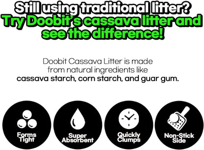 100% Cassava Cat Litter, Natural Clumping Litter, Dust-Free, Super Clumping, Soft Texture, Mixable with Crystal cat Litter,I'm Gonna Pee(5.7lb x 1pack)