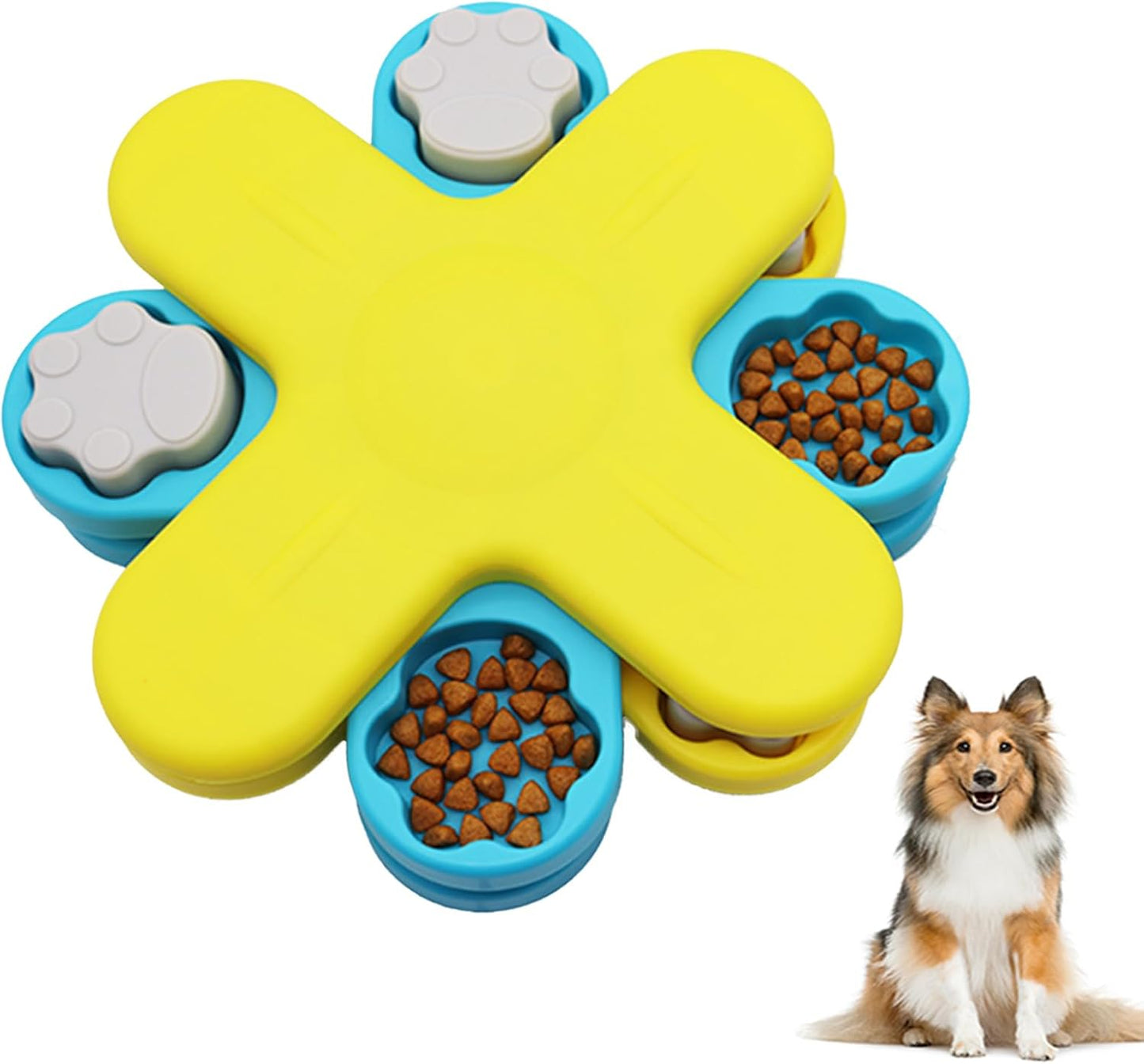 Dog Puzzle Toys for Smart Dogs Feeder, Dog Games Puzzle Toys. Meal Distribution and Entertainment, an Interesting Slow Feeder Suitable for Small and Med