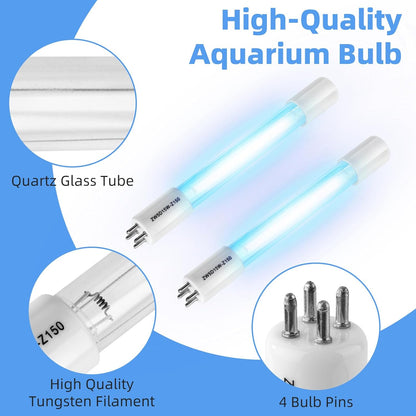 5W Light Bulb Replacement for COODIA 5W Filter Pump - Aquarium Bulb Compatible with Sunsun CUV-305, CUV-505, JUP-02 Filter