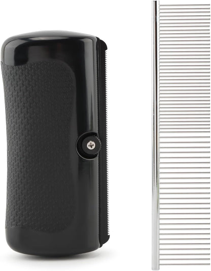 Deshedding Dog Brush, Grooming Deshedding Tool for Cats, Dogs, Horses, Pet Hair Removal Comb for Shedding, Effective for Short and Long Hair