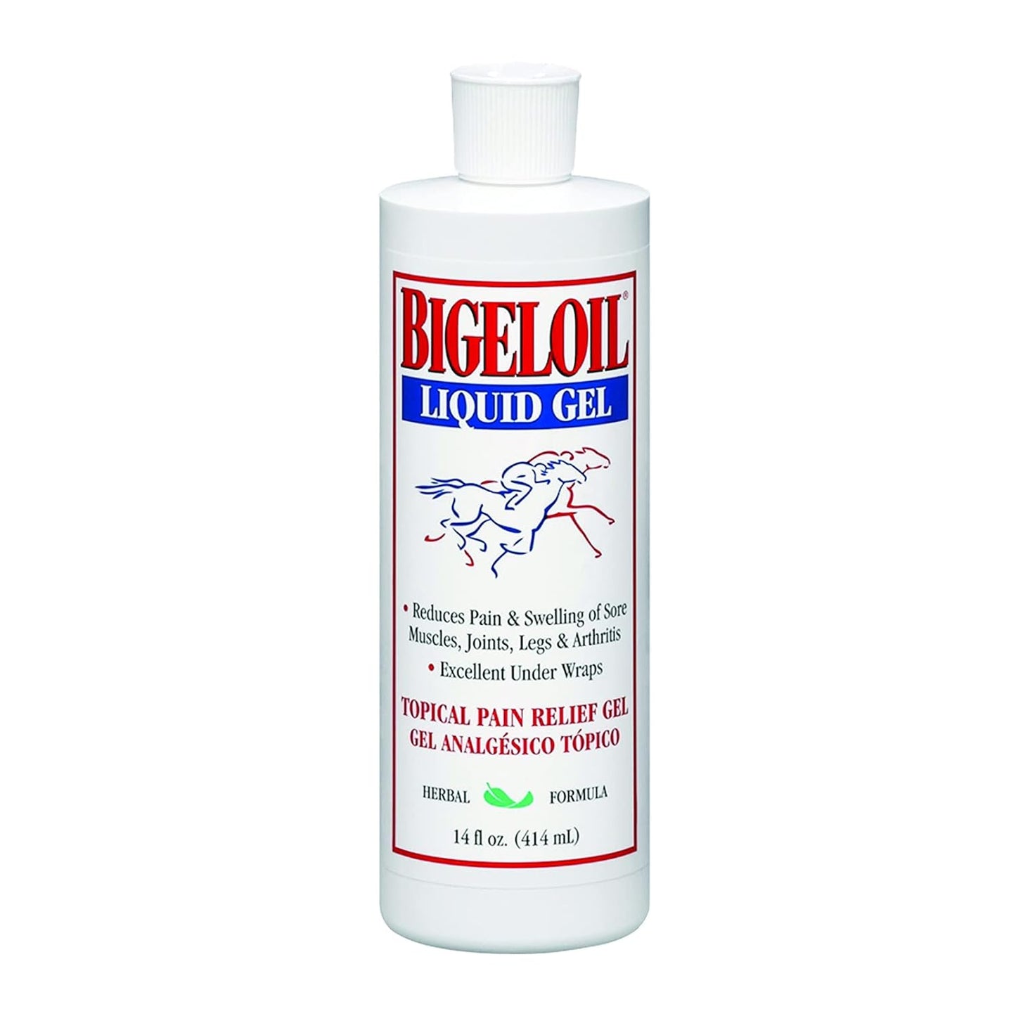 Absorbine Bigeloil Liniment Gel, Refreshing Topical Rub for Sore Muscles, 14 Fluid Ounce Bottle