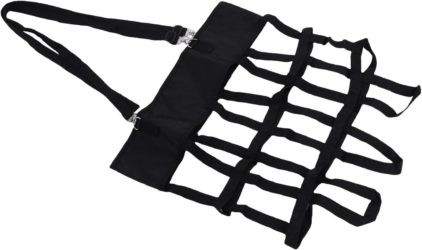 Pssopp Horse Stall Box Fan Holder, Stall & Muck Supplies Strength Safe Hanging Fan Bag for Horse Stable Riding Arenas Ranch Box Holder, Adjustable High Hanging Web