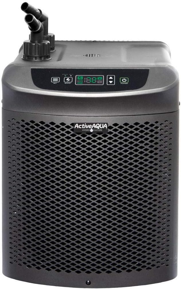 Active Aqua AACH50HP Water Chiller for Aquarium, Hydroponics, Bathtub – 0.5 HP, Fast Cooling, 90-172 Gallons, Titanium Evaporator – Fittings Included