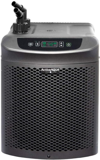 Active Aqua AACH50HP Water Chiller for Aquarium, Hydroponics, Bathtub – 0.5 HP, Fast Cooling, 90-172 Gallons, Titanium Evaporator – Fittings Included
