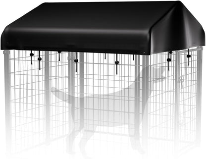 PawGiant Outdoor Dog Kennel Cover Replacement, Waterproof UV-Resistant Cover for 4x4x4.5 ft Large Dog Enclosure