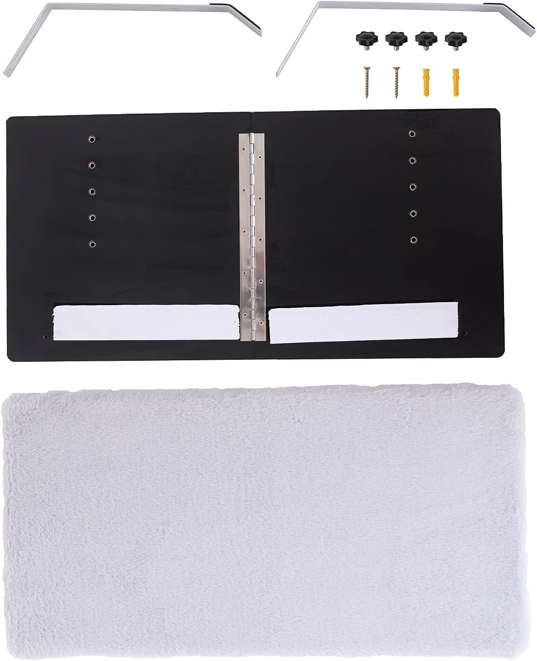 Cat Window Perch, Hammock Seat for Indoor Cats, Pet Cat Bed Shelf for Window Sill (Grey)