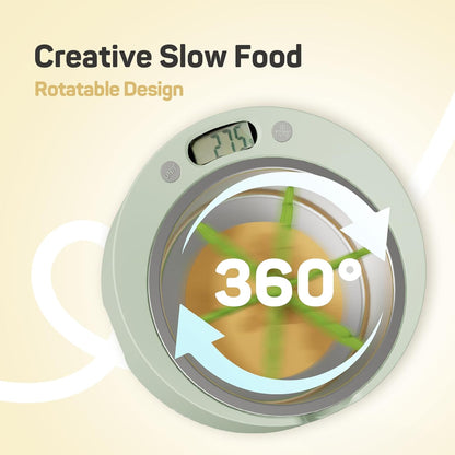 Plike Pet Food Bowls with Weighing and Removable Slow Feeder Insert, Digital Display, Battery Powered, Food Intake Measurement & Pet Supplies That Slow Down Eating, Ideal for Cats and Dogs