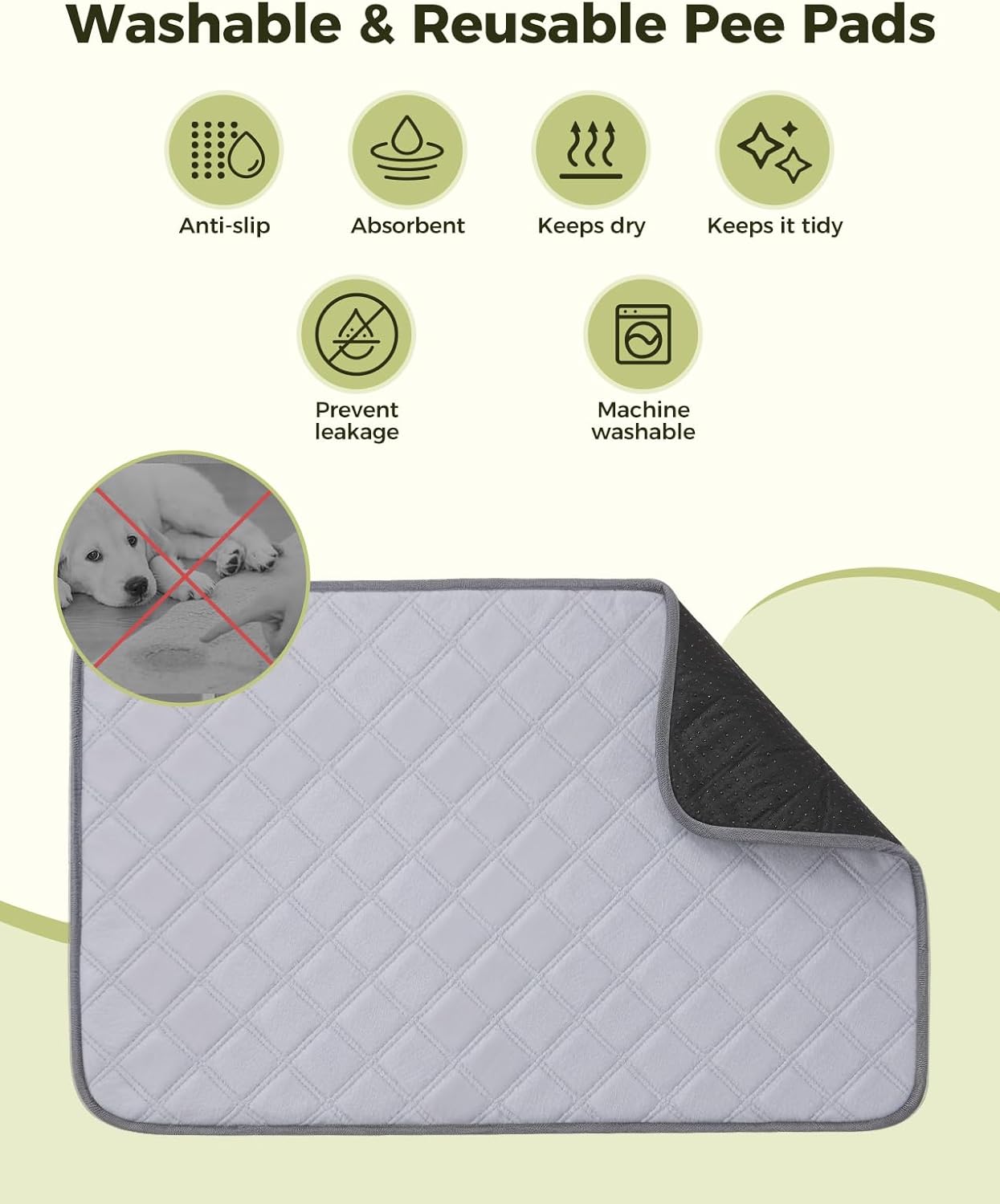 Dog Grass Pad with Tray, 35"x23" Grass Pad for Dogs Potty with 2pcs Artificial Grass, Indoor Dog Litter Box for Balcony Apartment, Realistic, Washable, Less Odor