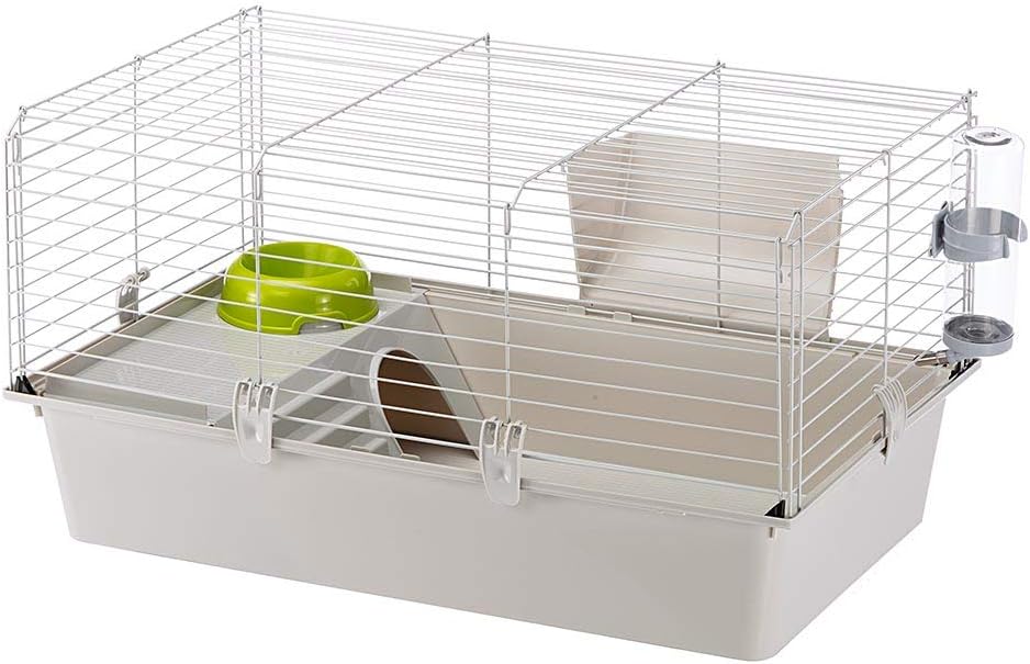 Ferplast Cavie Guinea Pig Cage & Rabbit Cage | Pet Cage Includes All Accessories to Get You Started & a 1-Year Warranty