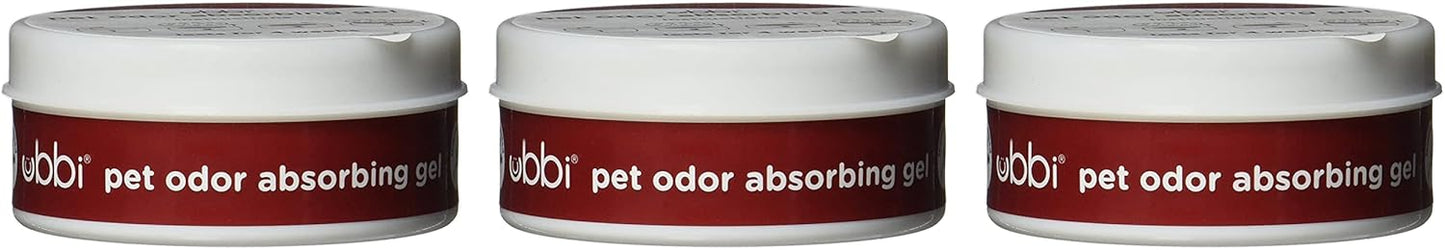 Ubbi Pet Odor Absorbing Eliminator Gel, Smell Removing Solid Lavender Scent Air Freshener, 12 Week Supply