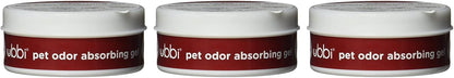 Ubbi Pet Odor Absorbing Eliminator Gel, Smell Removing Solid Lavender Scent Air Freshener, 12 Week Supply