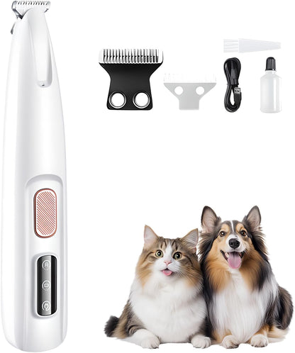 Pet MicroPrecision Trimmer, 2025 New Rechargeable Pet Trimmer, Waterproof Dog Hair Clipper for Home Use, Multifunctional Cordless Pets Clipper for Pets Owners (1)