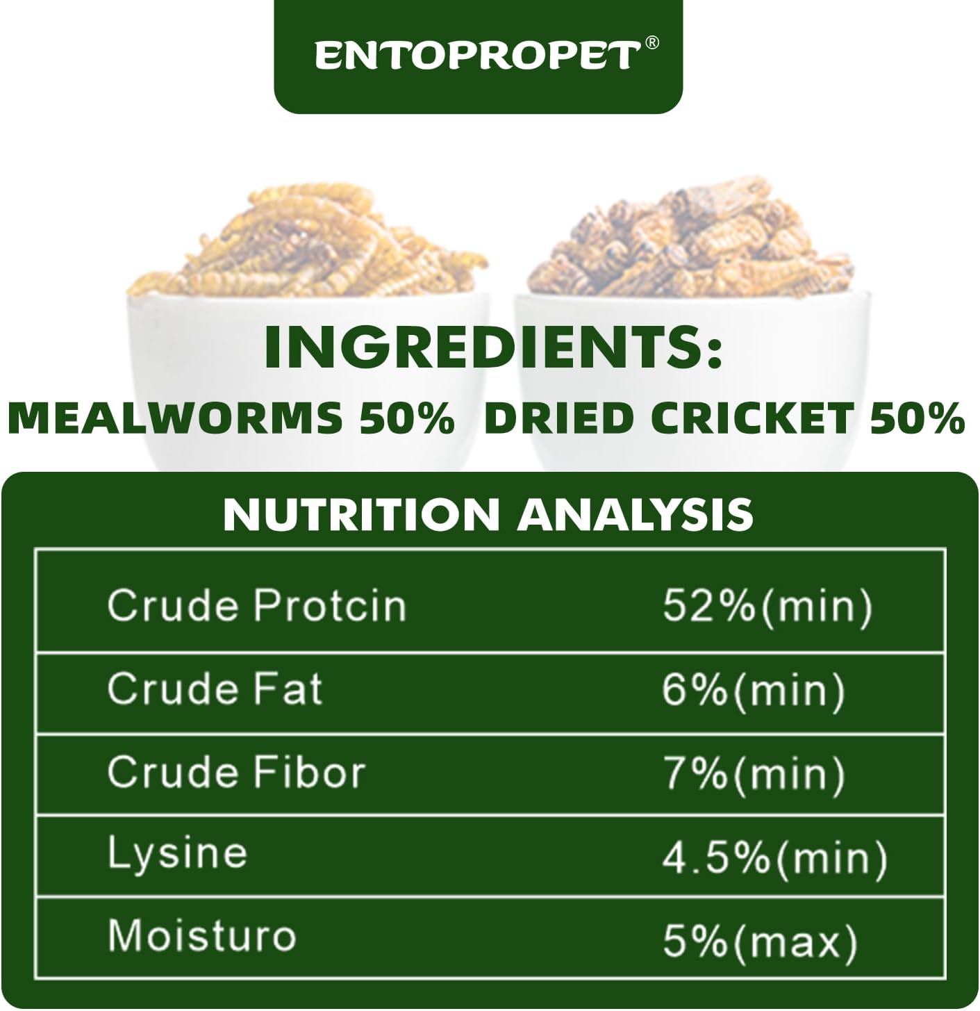 Dried Mealworms and Dried Crickets - Higher in Calcium and Richer in Protein-A Premium Medley Treat Food for Bearded Dragons,Turtle, Birds & Tropical Fish, 3oz