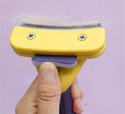 Pet Brush Comb Pet Grooming Tool -Soft Bristle & Needle Combination Brush, Ideal for Small Animal Care(Color7)