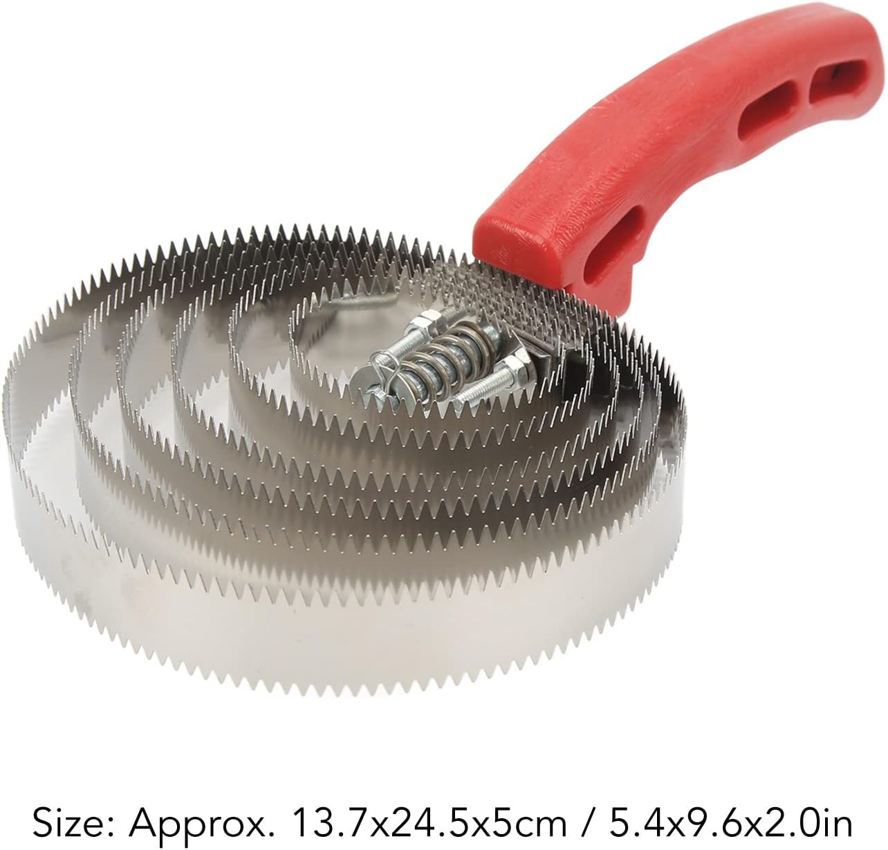 Curry Comb, Reversible Stainless Steel Curry Comb with Soft Touch Grip Curry Brush for Cow Sheep Dog Goat Horse Brush Supplies