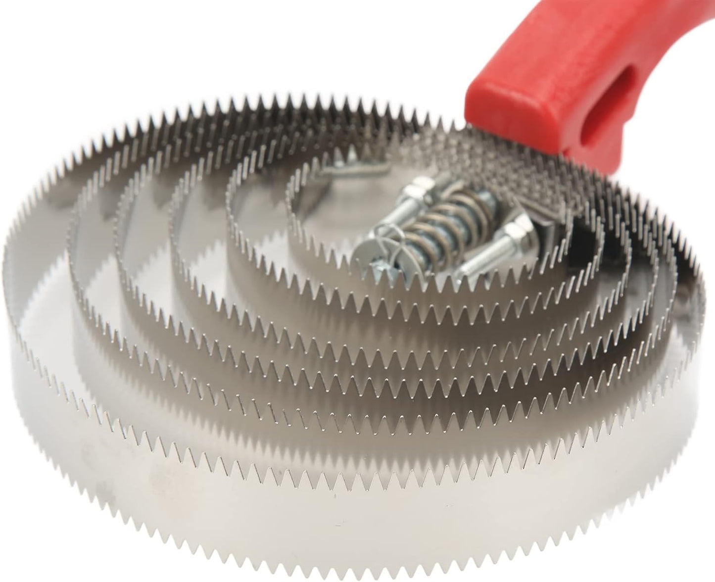 Curry Comb, Reversible Stainless Steel Curry Comb with Soft Touch Grip Curry Brush for Cow Sheep Dog Goat Horse Brush Supplies