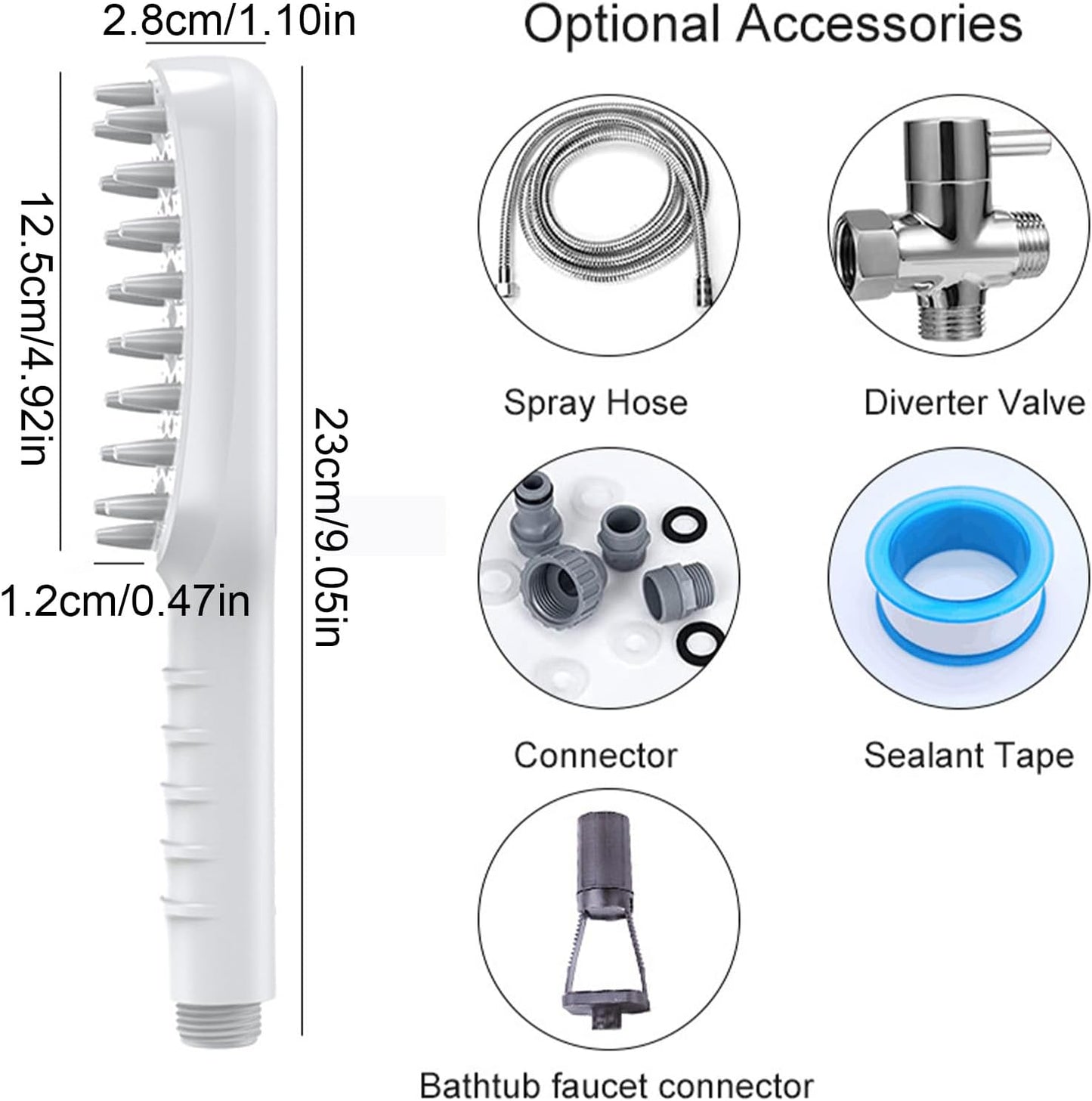 Pet Shower Sprayer – Bathing Sprayer Massage Showerhead For Dogs, Pet Showerhead For Combing And Grooming | Ideal For Garden, Yard, Bathroom, Camping, Outdoor Cleaning, Pets Care, Bath Time, Travel