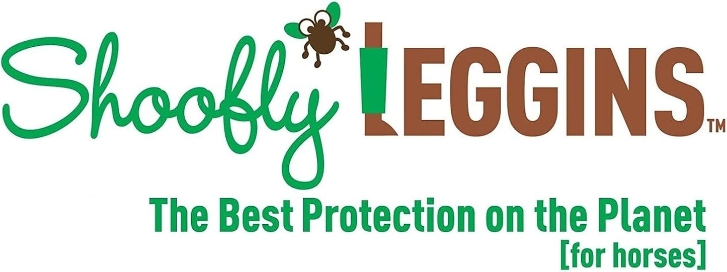 SHOOFLY Horse Leggins, Prevent Paintful Fly Bites, Reduces Stress & Stomping, Chemical-Free Plastic Mesh Material (Orange/Medium)
