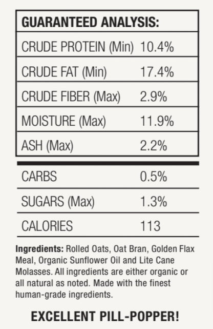 Horse Treats, Original Flavor, A Softer Cookie/Pill Popper Made w/Lite Molasses, Low Carb/Sugar, Wheat, Corn, Soy & Alfalfa Free. All Natural Ingredients, 2.5 lb