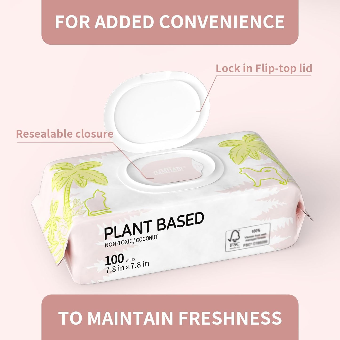 400 PCS Dog Wipes for Paws and Butt Hypoallergenic Pets Cleansing & Deodorizing Anal Gland Hygienic Puppy Wipes for Dogs Face and Body Wipes Cleaning Fur Doggie Wipes Doggy Wipes (Coconut Oil)