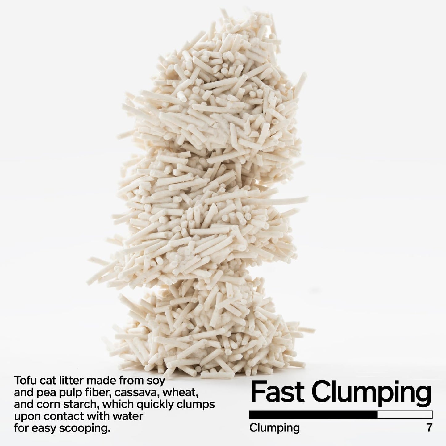 pidan Tofu Cat Litter Clumping,Flushable,Ultra Absorbent and Fast Drying, 100% Natural Ingredients Litter,Solubility in Water,Really Dust-Free,Less Scattering (5.3lb×4bags)