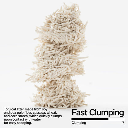 pidan Tofu Cat Litter Clumping,Flushable,Ultra Absorbent and Fast Drying, 100% Natural Ingredients Litter,Solubility in Water,Really Dust-Free,Less Scattering (5.3lb×4bags)