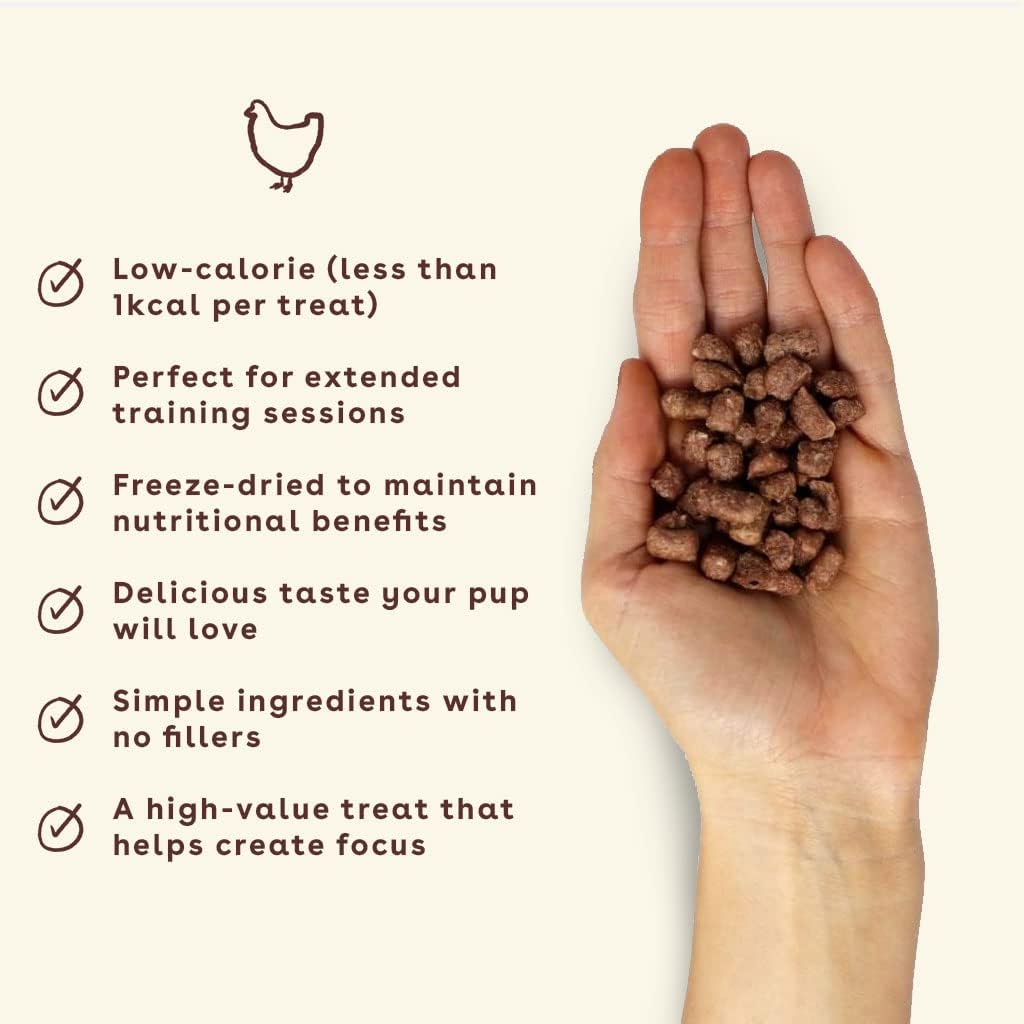 Pupford Freeze Dried Training Treats for Dogs& Puppies, 900+ Limited Ingredient Bites (Meat Bundle)