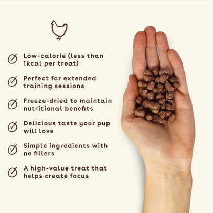 Pupford Freeze Dried Training Treats for Dogs& Puppies, 900+ Limited Ingredient Bites (Meat Bundle)