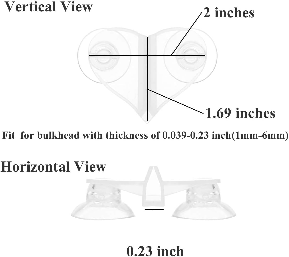 Aquarium Fish Tank Divider Suction Cup, 4 Pieces