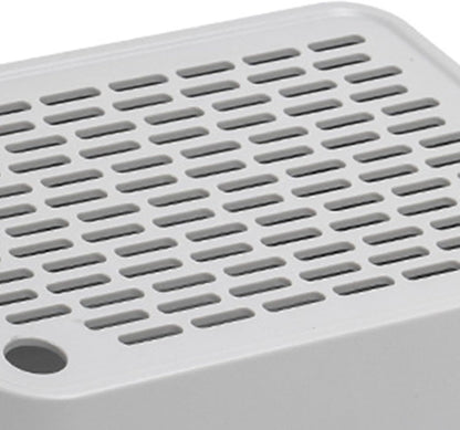 Footboard for Cats Litter Box Reusable Easy Cleaning Keep Room Tidy Compact Size for Home Indoor Litter Pan Pet Litter Box, Slope