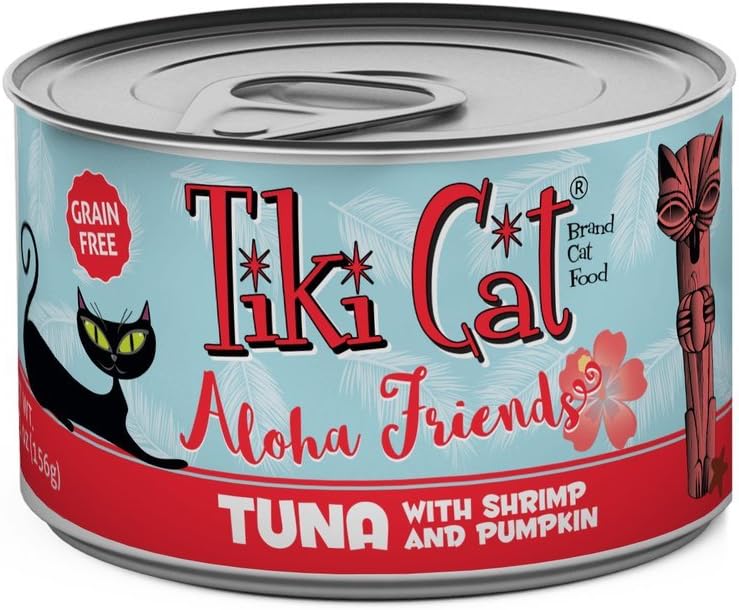 Tiki Pet Foods Cat Aloha Tuna Shrimp Pet Food (12 Pack), 3 Oz