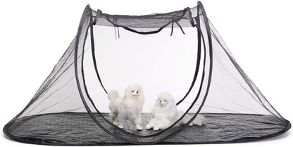 Portable Outdoor Cat Tunnel and Mesh Tent with Storage Bags, Playground for Cats to Play with Long Tunnel