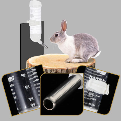 Totority Small Pet Water Bottles 4pcs 125ml Leakproof Roller Ball Drinkers for Hamsters and Puppies, Easy to Clean Nozzle, Secure Fixation, Ideal for Cages and Travel, Perfect for Small Pets