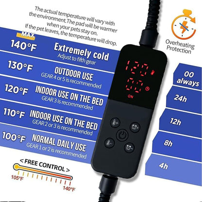 Rugged Heated Cat House for Outdoor Cats in Winter, Extremely Insulated & 100% Weatherproof, Elevated Feral Cat Shelter with Waterproof Eaves & Safe Escape Door for Stray & Barn Cats